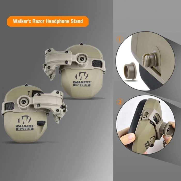 WALKERS KULAKLIK İÇİN KASKA TAKMA BRAKETİ ,KULAKLIK ADAPTÖRÜ,KASK ADAPTÖRÜ