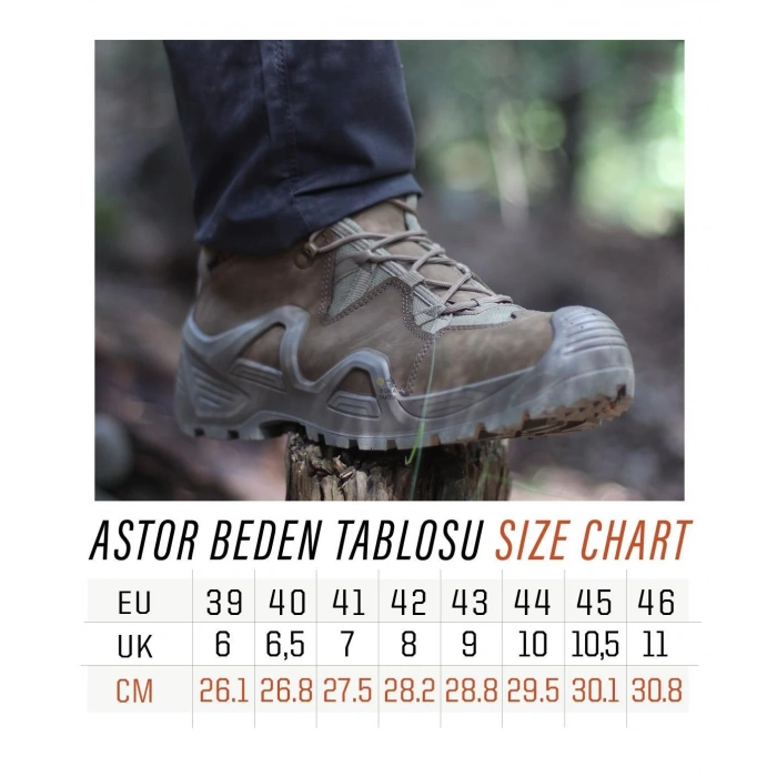 YDS Astor Çöl Askeri Bot Fermuarsız 4 Mevsim Desert