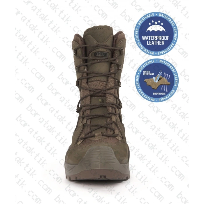 YDS Yeşil Askeri Bot Fermuarlı 4 Mevsim Astor Haki Yeşil