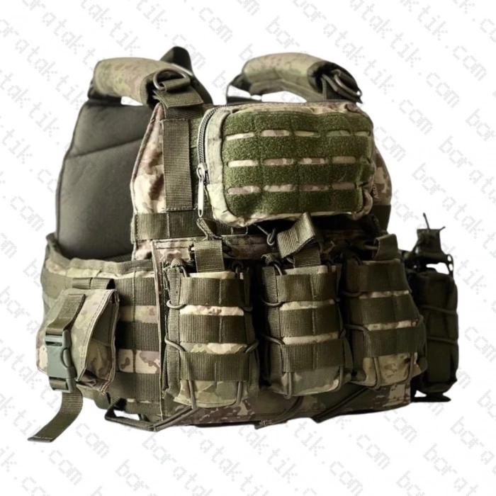 Yeni Tsk Hücum Yeleği HK33 Mpt76 MPT55 Ak47  (Plakalıklı)