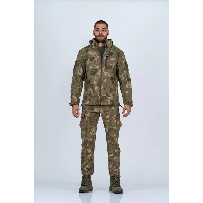 Piyade Kamuflaj Softshell Mont Combat Tactical