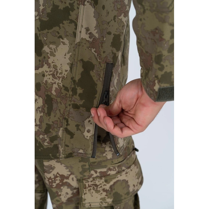 Piyade Kamuflaj Softshell Mont Combat Tactical