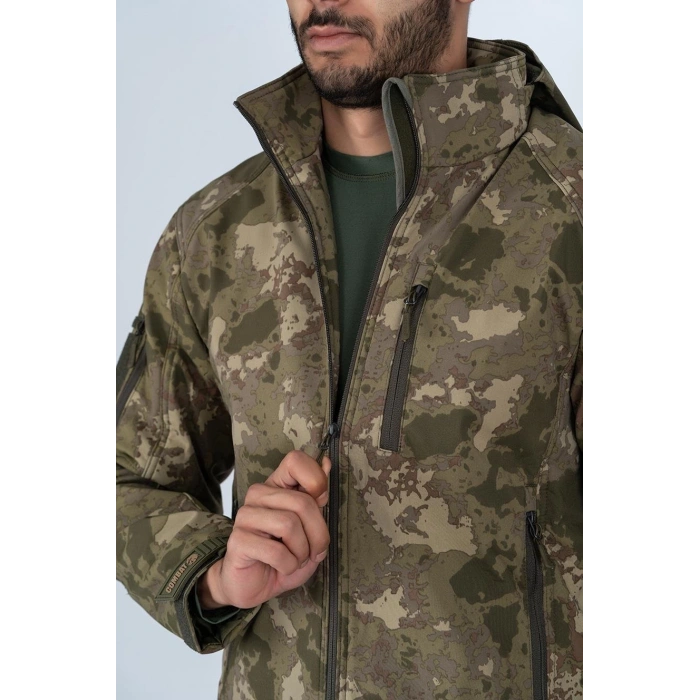 Piyade Kamuflaj Softshell Mont Combat Tactical