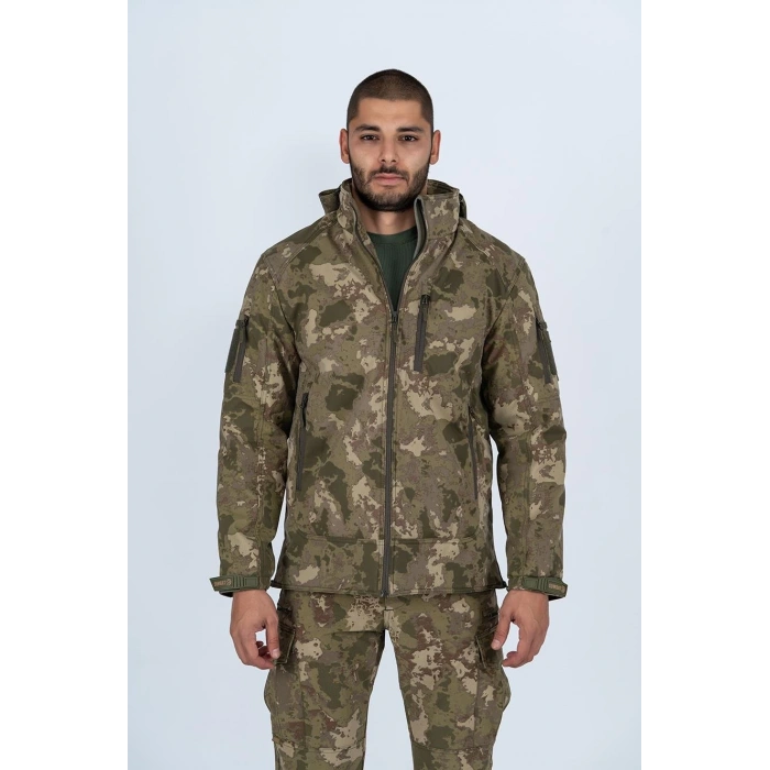 Piyade Kamuflaj Softshell Mont Combat Tactical