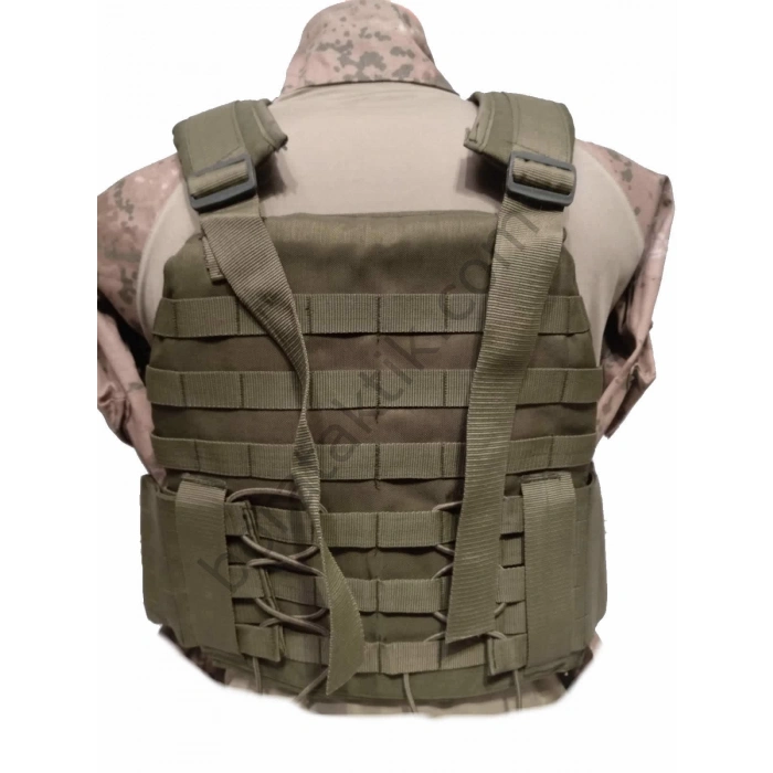 Yeşil Hücum Yeleği Hk33 G3 Ak47 (Plakalıklı)