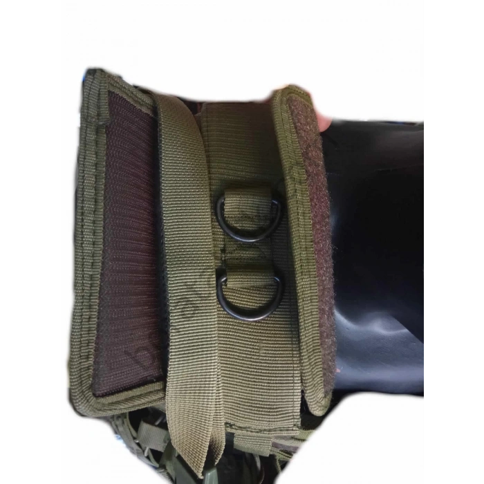 Yeşil Hücum Yeleği hk33 G3 MPT76 Ak47 Göbek Üstü (Plakalıklı)