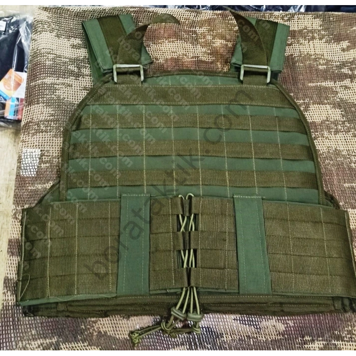 Yeşil Hücum Yeleği hk33 G3 MPT76 Ak47 (Plakalıklı)
