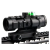 3x32 Kompakt Tüfek Dürbünü Green Chevron Reticle Siyah Comet