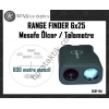 600m 6x25, Mesafe Ölçer, Telemetre Range Finder
