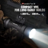 OLIGHT Javelot Tac M 1000 Lumens Tactical Kablolu Şarjlı Tüfek Feneri, Mlok Rail Mounted Rechargeable Weaponlight with 600 Meters Long-Range Distance, Removable Slide Rail Mount and Remote Pressure Switch (Black) Orjinal