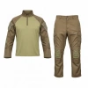 Tan Renk Dizlikli Combat Tişört ve Dizlikli Pantolon Takım,Çöl Renk Dizlikli Takım Yerli Üretim