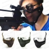 Airsoft Yüz Maskesi Yarım Yüz Paintball Tel Maske 3 Renk