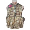 AK47 7,62 - 5,56 Hücum Yeleği Çölrengi Fileli 4lü (Plakalıklı)