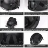 Siyah Balistik Başlık Lastikli Kask Kılıfı ,Black Helmet Cover