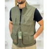 KURŞUN GEÇİRMEZ Fermuarlı Erkek Yelek Çok Cepli Avcı Yelek İthal ,3a Level