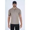 Combat Taktik Pike Tişört Kısa Kol / Polo Yakalı çöl 50-50 Pamuk-Polyester