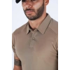 Combat Taktik Pike Tişört Kısa Kol / Polo Yakalı çöl 50-50 Pamuk-Polyester