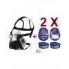 Drager X-Plore 3300 Yarım Yüz Gaz Maskesi + 2 Adet A1B1E1K1