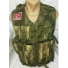 G3 HK Fermuarlı Hücum Yeleği Kamoflaj Haki Fileli (Plakalıklı)