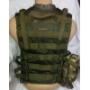 G3 HK Fermuarlı Hücum Yeleği Kamoflaj Haki Fileli (Plakalıklı)