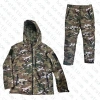 Goratex Soğuk İklim Elyaf Dolgulu Softshell Mont Pantolon Multicam