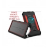 Güneş Enerjili Wireless Özellikli 20000 mAh Solar Powerbank - 2+1 Çıkışlı