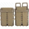 Hızlı 5.56 Desert Şarjör Cebi + 2x 9mm Şarjör Cebi Plastik Fast Mag Pouch
