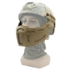 Kask İçin Koruyucu Maske ,Airsoft Yüz Maskesi Ghost Yarım Yüz Polimer Maske
