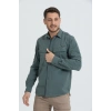 Likralı Olimpos TAKTİK KORUMA GÖMLEĞİ Outdoor Gömlek Cascades Explorer Nil yeşili