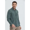 Likralı Olimpos TAKTİK KORUMA GÖMLEĞİ Outdoor Gömlek Cascades Explorer Nil yeşili