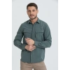 Likralı Olimpos TAKTİK KORUMA GÖMLEĞİ Outdoor Gömlek Cascades Explorer Nil yeşili