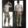 Multicam Combat Tişört ve Pantolon Dizlikli Kamuflaj Takımı