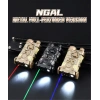 NGAL -Metal Kasa LAZERLİ FENER + M600C TÜFEK FENERİ IR YEŞİL LAZER Airsoft SET