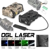 OGL EOTECH REPLICA METAL LASER + FLASHLIGHT WIRED CHARGEABLE BATTERY, Tactical OGL Laser Sight for Airsoft Lazer Pointer Made of Metal CNC
