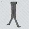 Plastik Çöl Askeri Çatalayak Bipod Kırılmaz ( Hızlı Sökülebilir ) 22mm