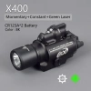 Surefire X400 ULTRA METAL YEŞİL LAZERLİ 150 LUMEN TAKTİK TABANCA TÜFEK FENERİ REPLİKA