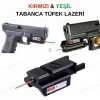 Tabanca Lazeri Yeşil,Mini (ayarlanabilir),Yeşil Lazer