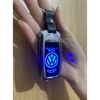 USB Şarjlı Wolksvagen Anahtarı Görünümlü Fenerli Premium Elektronik Çakmak Wolksvagen Anahtarlık