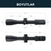 Victoptics S4 4-16X44 FFP PARALAKS TEKERLİ TÜFEK DÜRBÜNÜ OPFF-01