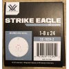 Vortex Strike Eagle 1-8x24 Se-1824-2 AR-BDC3 (MOA) Tüfek Dürbünü ORJİNAL