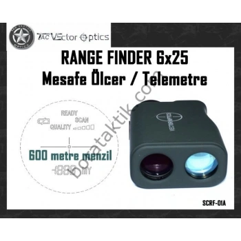600m 6x25, Mesafe Ölçer, Telemetre Range Finder