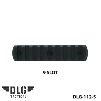 M-LOK POLYMER RAIL 9 SLOT DLG-112-S Siyah