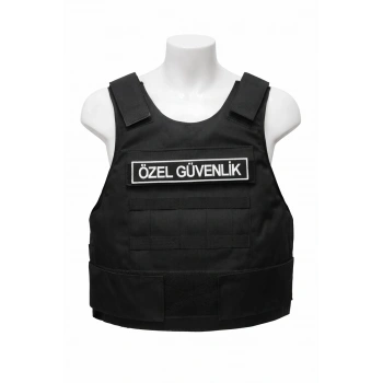KURŞUN Geçirmez Özel Güvenlik Yeleği Siyah, BALİSTİK YELEK SEVİYE 3a Model 6