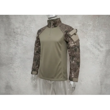 YENİ PİYADE KAMUFLAJ LİKRALI COMBAT TİŞÖRTÜ UZUNKOL