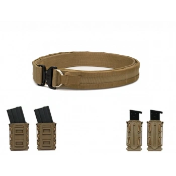 Savaşçı Kemeri Set TAN Borataktik 4 cepli model