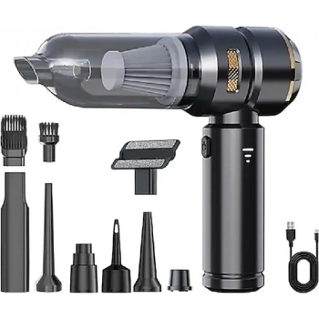 AUHMA 16000pa Güçlü 3 Kademeli Vakumlu Kablosuz Üflemeli Mini Araç Süpürgesi A KALİTE