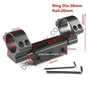 Darbe Emici Tek Parça Dürbün Ayağı 25 mm Çap 22mm Ray için Yüksek Dampa