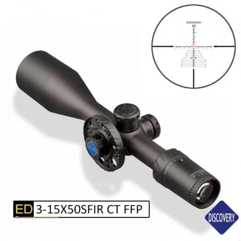 Discovery ED 3-15X50SFIR CT FFP IR-MIL 30MM Paralaks Tekerli Tüfek Dürbünü