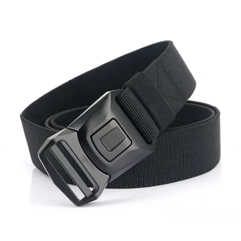 Düğmeli Çelik Tokalı Siyah Taktik Kemer İthal 38mm Genişlik