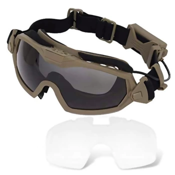 FMA Airsoft Regülatörlü Gözlük Fanlı Güncellenmiş Sürüm Anti Sis Taktik Gözlük Airsoft Paintball Güvenlik Göz Koruma Gözlükleri 3 Lens Askeri Koruyucu Balistik Taktik Polarize Gözlük